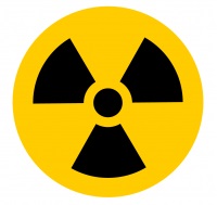 Icon of nuclear radiation warning symbol
